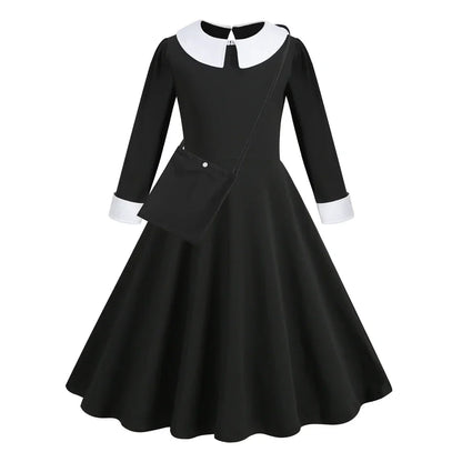 Halloween Dress Girl Costume for Girls Black Dress