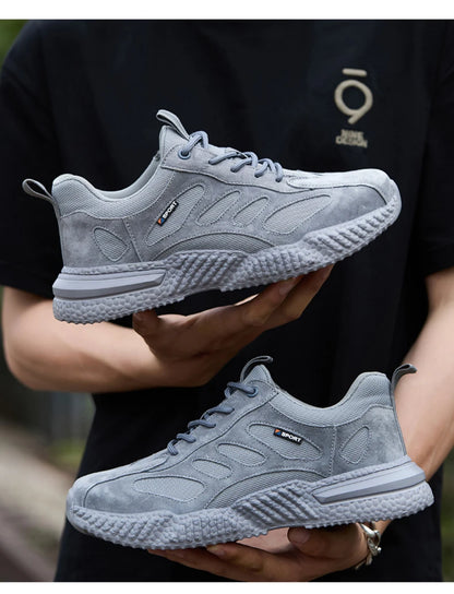 spring autumn light breathable work shoes mens work boots composite toe insulated shoes anti smash hard plastic toe safety shoes