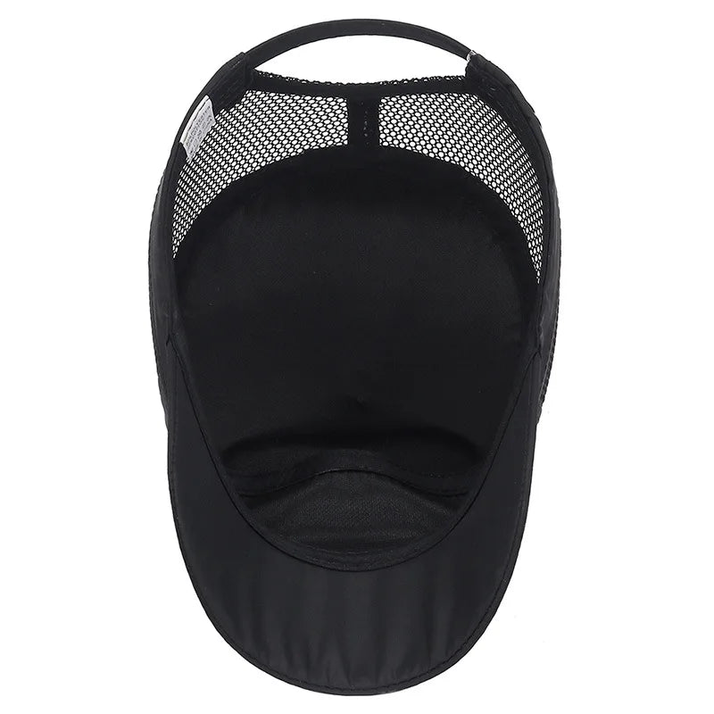military cap flat top hat men's baseball hat spring summer men's outdoor sunshade mesh hat