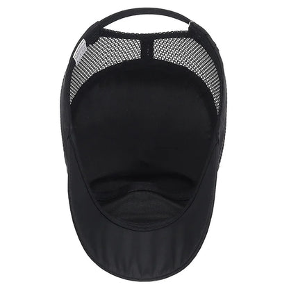 military cap flat top hat men's baseball hat spring summer men's outdoor sunshade mesh hat