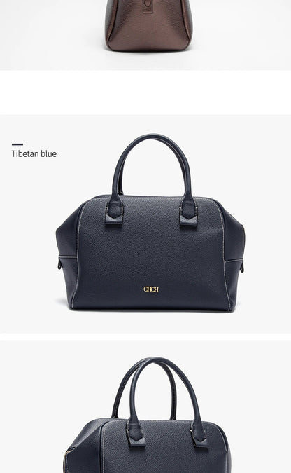 Women's Crossbody Bag Autumn Large Capacity Pillow Bag Hidden Blue Zipper Wide Shoulder Strap Travel Bag
