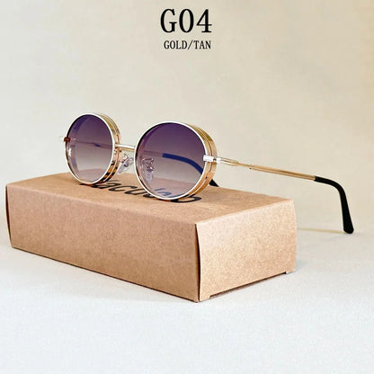 2025 Oval Sunglasses Women Trendy Retro Vintage Steampunk Sunglass Men Fashion Glasses Lentes De Sol Mujer Lunette Soleil Femme