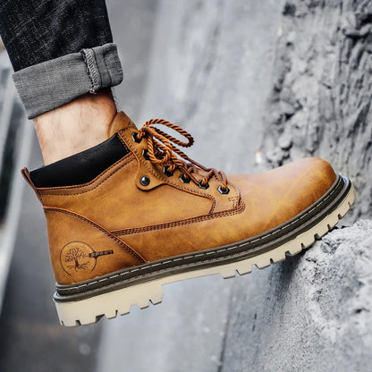 Brand Men Super Warm Snow Boots Winter Men's Ankle Boots Waterproof Short Outdoor Sneakers Autumn Men's Motorcycle