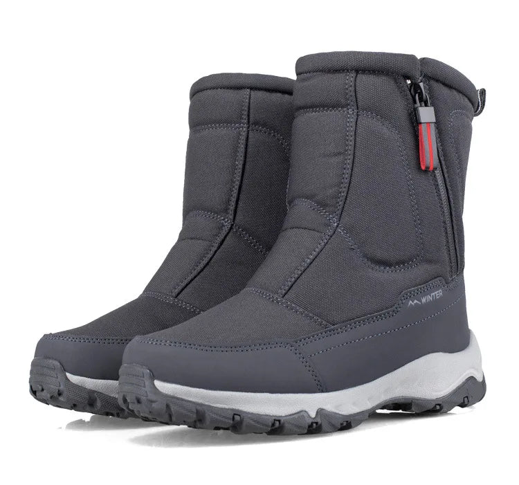 Men Boots 2026 Winter Shoes For Men Warm Snow Boots Mid-calf Men Warm Shoes Thick Plush Winter Boots For Men Women Cotton Shoes