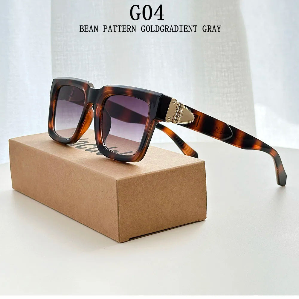 2026 Square Sunglasses Women Trendy Vintage Luxury Sunglass Men Fashion Glasses Gafas De Sol Hombre Luxe Lunette Soleil Femme