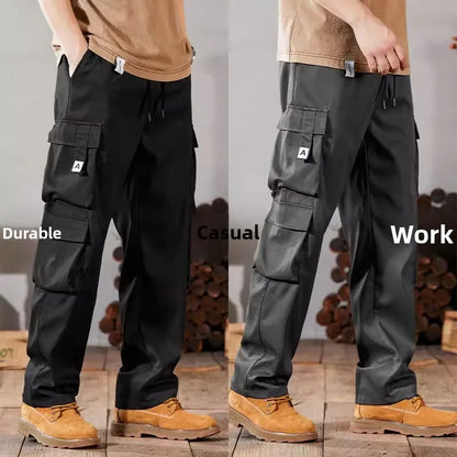 Men's Casual Workwear Pants Large Size 2024 New Style Durable Leisure Set for Construction Work Summer Wear Elastic Cuff