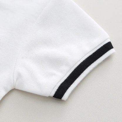 Summer New Children's Clothing Boys Simple Lapel POLO Short-Sleeved Set Boys Baby Shorts Casual Two-Piece Set