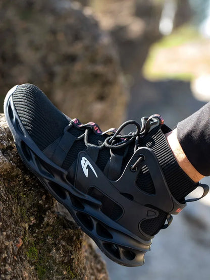 Construction Work Shoes Slip Resistant Lightweight Breathable Sneakers for Men Protection Safety Shoes Work Hiker Boots