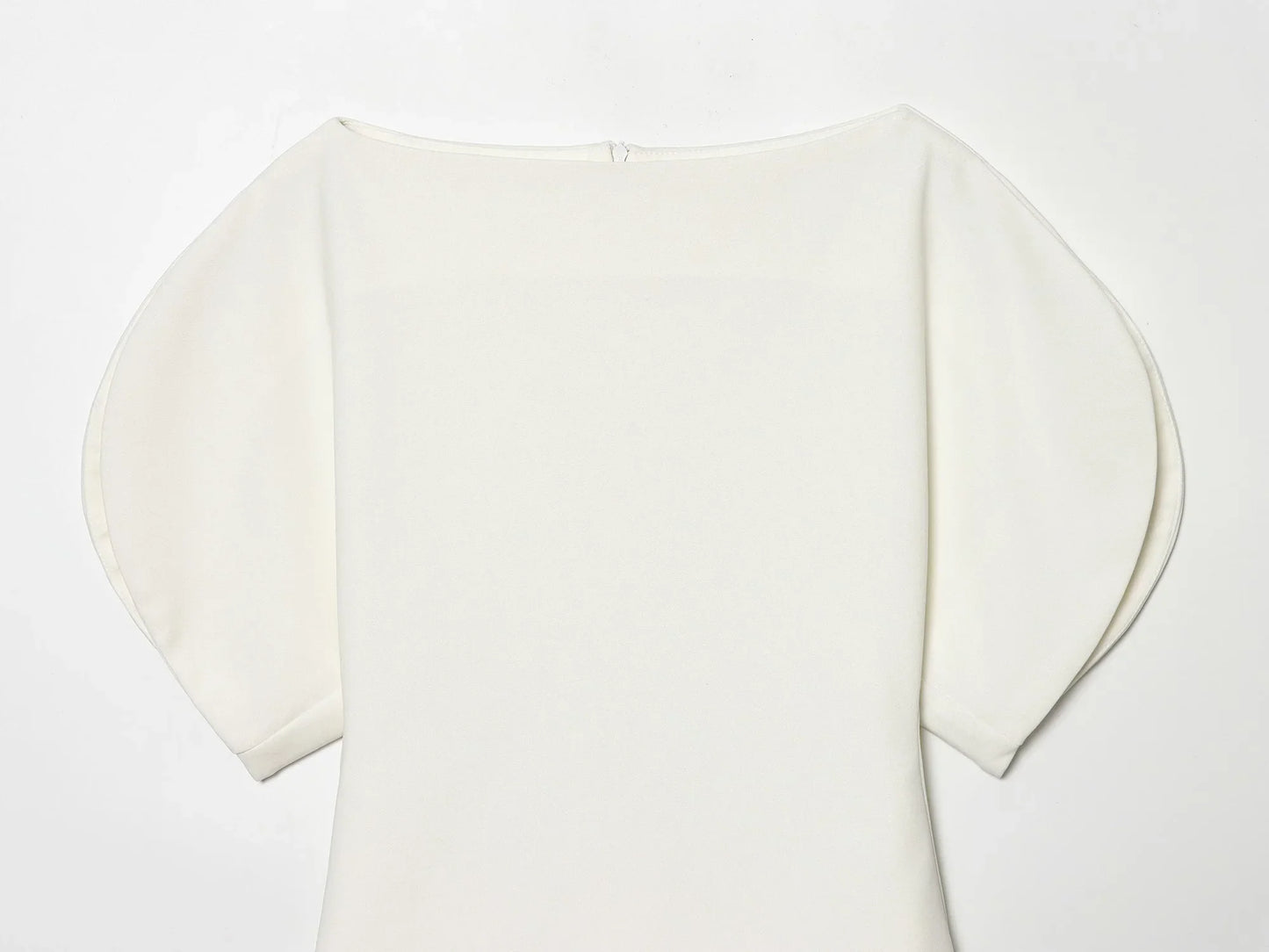 Spring Summer Women Casual Asymmetrical T-Shirts Fashion Solid Female O-Neck Short Puff Sleeve Blouse Lady Office Chic Tops