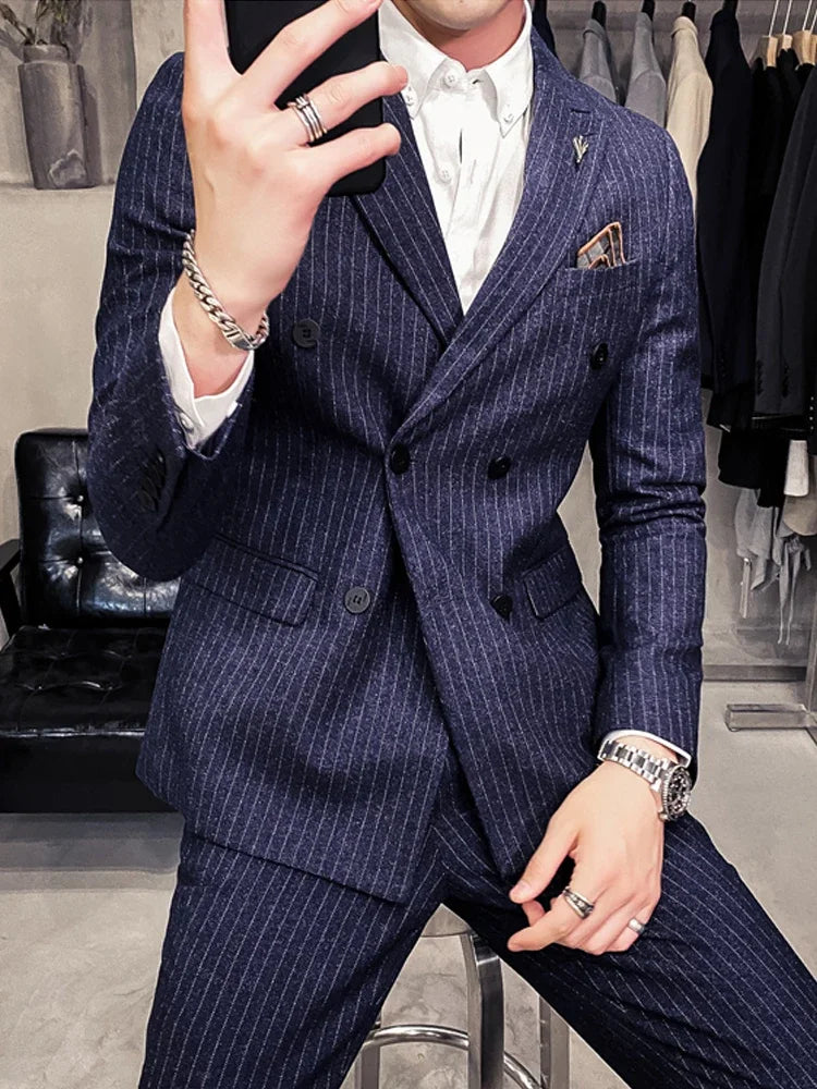 25 Colors 1 Pcs Blazer No Pants S-7XL New Wedding Dress Formal Business Slim Mens Suit Jacket Plaid Striped Solid Color