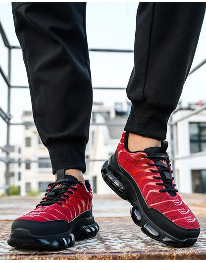 New 2024 Fashion Steel Toe Work Safety Shoes For Men Anti-smash Anti-puncture Indestructible Sneakers Protective Male Footwear