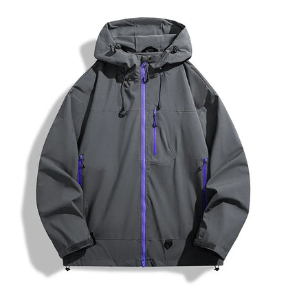 Men Women Waterproof Hiking Jacket Trekking Camping Mountaineering Windbreaker Unisex Outdoor Sport Windproof Rain Coat