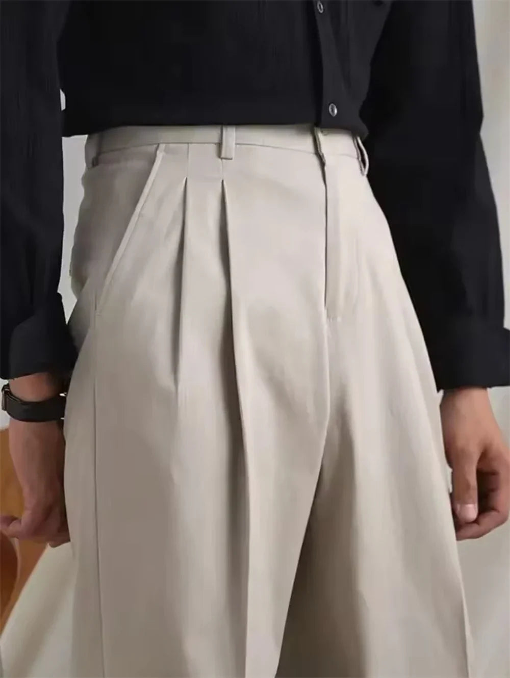 Men's Dress Pants 3 Solid Color Gentleman Cotton T Erkek Pantolon Moda Masculina Luxury Pants British NaplesMen Office Trousers