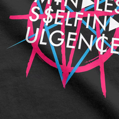2025 Vintage Mindless Self Indulgence Idol T-Shirt Men Crewneck Cotton T Shirt Punk Band Music Short Sleeve Tee Summer Tops