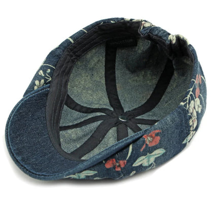 Beret Cap Spring Summer Autumn Men Women Cap Male Female Floral Artist Painter Beret Hat Denim Flat Cap Octagonal Berets