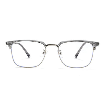 Square Men's Business 8026 Anti-Blue Light Classic Retro Anti-Blue Light Reading Glasses Women Prescription Customized