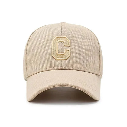 Simple Letter C Embroidered Baseball Cap For Men Women Solid Color Adjustable Sun Hat Unisex Casual Hip Hop Dad Trucker Cap