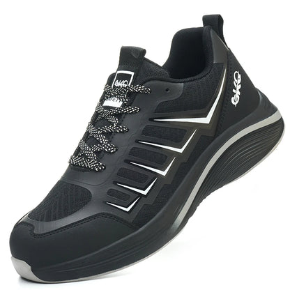 New Lightweight and Breathable Labor Protection Shoes for Men and Women Anti Smashing and Anti Piercing Steel Toe Safety Shoes