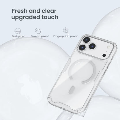 For iPhone 17 Pro Max 17 Air iPhone 16 Pro Max 16 Plus 17Pro Nature Pro Magnetic Transparent TPU Frame Cover Phone Case