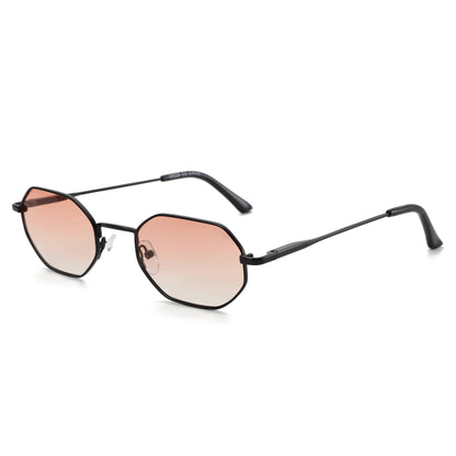 Retro Small Polygon Polarized Sunglasses Women Metal UV400 Sun Glasses Men Anti-Glare UV400 Goggles Driving Eyewear