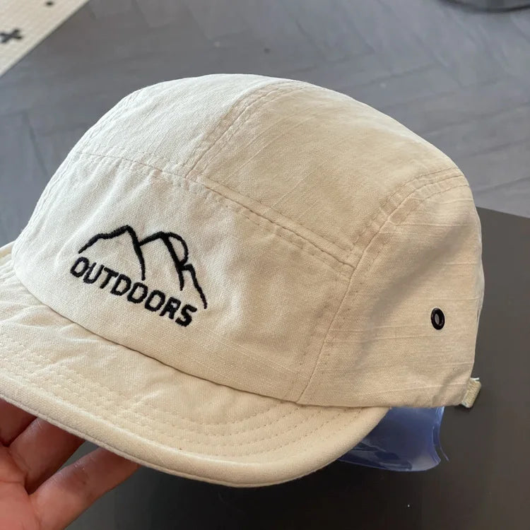 Baseball Caps for Women Short Brim Baseball Hat Men Sunshade Peaked Cap Cotton Outdoor Mountaineering Duckbill Hat Visors 모자