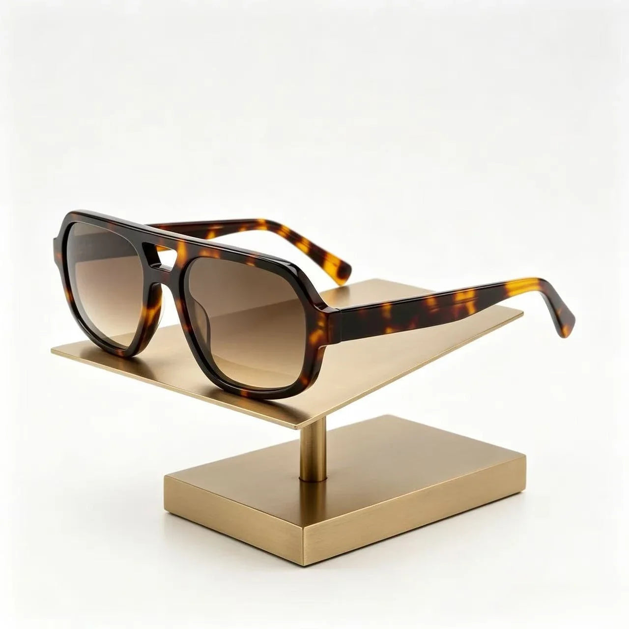 Fashion Double Beam Acetate Polarized Women Sunglasses Man High Quality UV400 Sun Glasses Outdoor Driving Fishing Pilot Eyewear