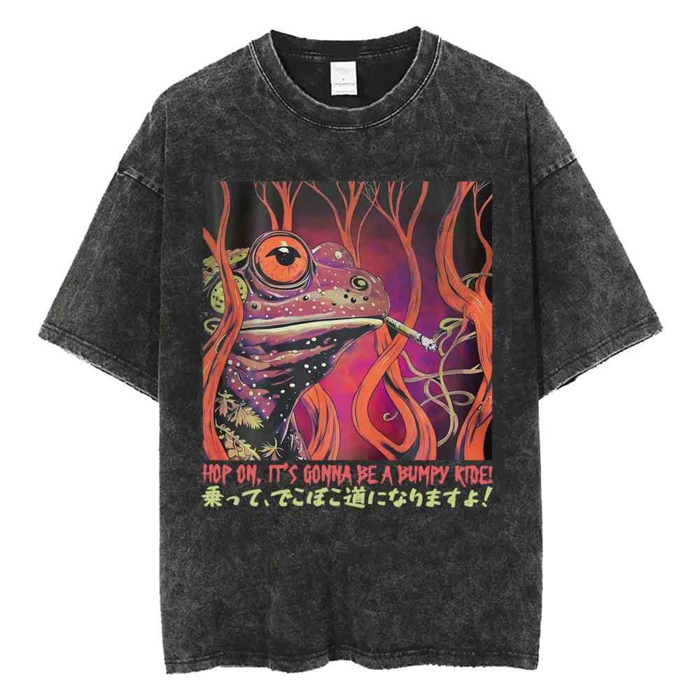 I Have Made It Awkward I Will Be Taking My Leave Meme T Shirt Japan Spider Crab Funny T-shirt Unisex Fashion Vintage Washed Tees