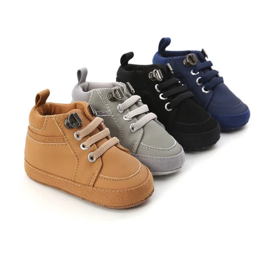 Baby Sneakers Infant Boys Girls Sports Shoes Toddler Casual Cotton Sole Anti-slip PU First Walkers Crawl Crib Basketball Shoes