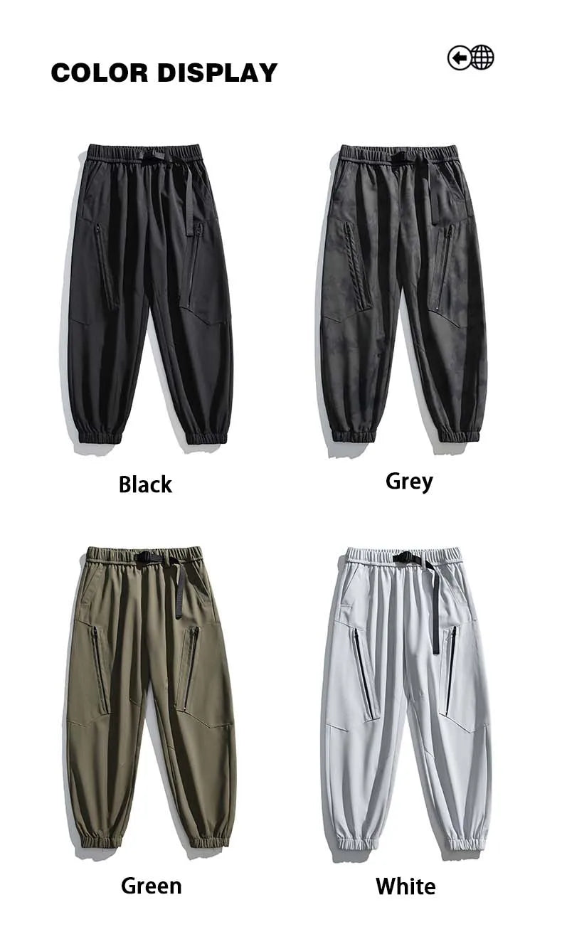 Hiking Pants Men Waterproof Windproof Pants Breathable Loose Trousers Fishing Cycling Trekking Camping Outdoor Sport Pant Autumn
