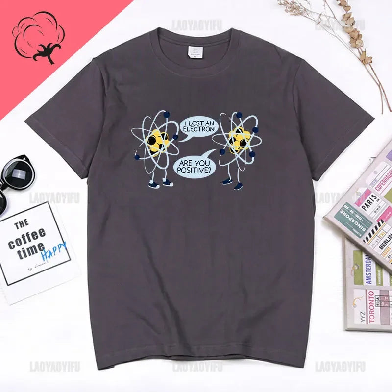 I Lost An Electron Tom Holland Same Style Graphics T Shirt Men Women High Quality Cotton T-shirts Fashion Streetwear Ropa Hombre