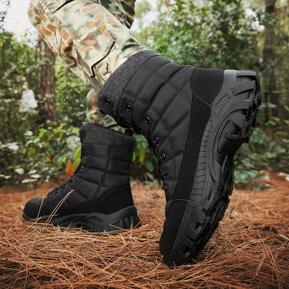 Men's Tactical Boots Ankle Outdoor Hiking Desert Boots Sports Climbing Shoes Military Work Waterproof Work Safety Hunting Shoes
