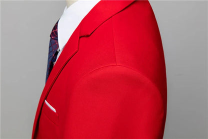 16 Colors ( Jacket + Vest + Pants ) Men's High Quality Formal Business Slim Fit Mens Suit Best Groom Wedding Tuxedos 3 piece Set