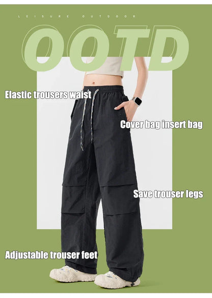 Summer Women Pant Outdoor Waterproof Hiking Pant Men Windproof Pant Adjustable Cuffs Cargo Trousers Lightweight Fishing Trousers
