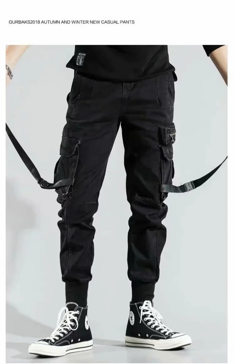 Mens Techwear Sweatpants Y2K Streetwear Jogging Pants Men Hip Hop Street Dance Casual Trousers Vintage Cargo Pant Pantalon Homme