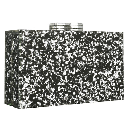 Women Handbags Evening Banquet Party Clutch Bag Rectangle Multicolor Geometric Trend Designed Acrylic Bags Chain Crossbody Bag