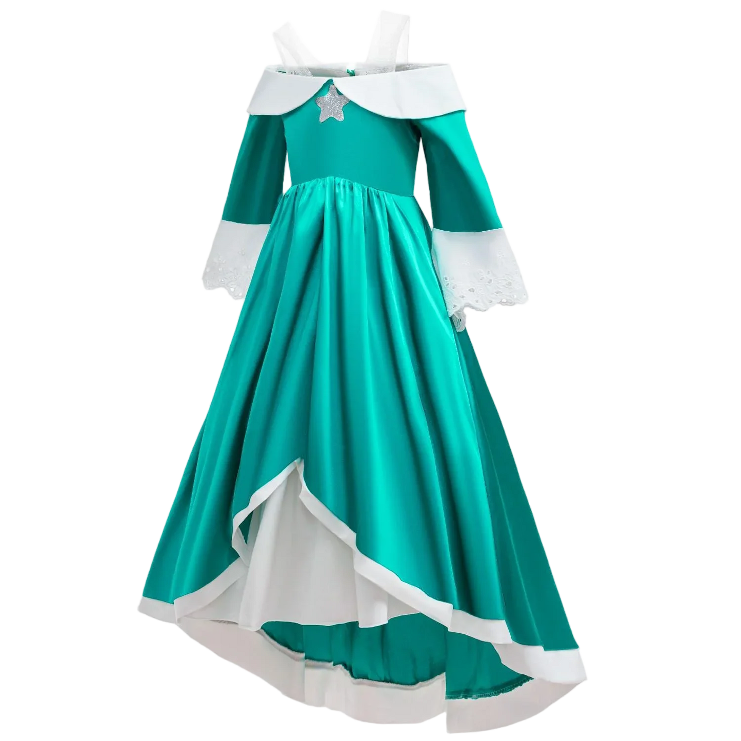 2026 Movie Off Shoulder Big Swing Skirt Princess Galaxy Dress up Rosalina Cosplay Outfit Children Plumber Bros Girl Costume Gown
