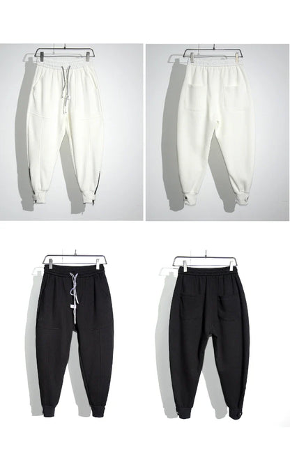 Spring Autumn Korean Fashion Streetwear Hip Hop Sweatpants Kpop Couple Jogging Pants Harajuku Black Sports Harem Joggers Men