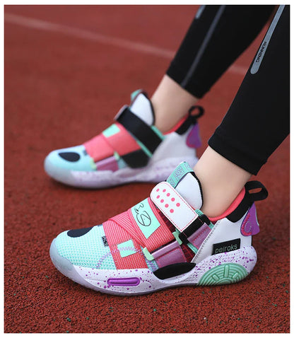 New Brand Children's Basketball Shoes For Boys Girls Non-slip Kids Sport Shoes Lightweight Outdoor Sneakers Trainers Footwear