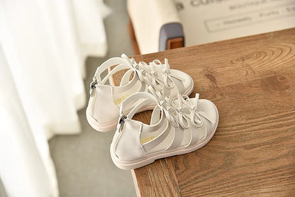 Size 21-36 Kids Sandals For Girl Summer Outdoor Beach Shoes Girls Gladiator Sandals Small Cute Bowknot Baby Toddler Girl Sandals