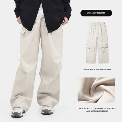 Outdoor Hiking Pants for Women Men's Casual  Trousers 2024 Autumn Sports Pants Loose Functional Overalls  Windproof