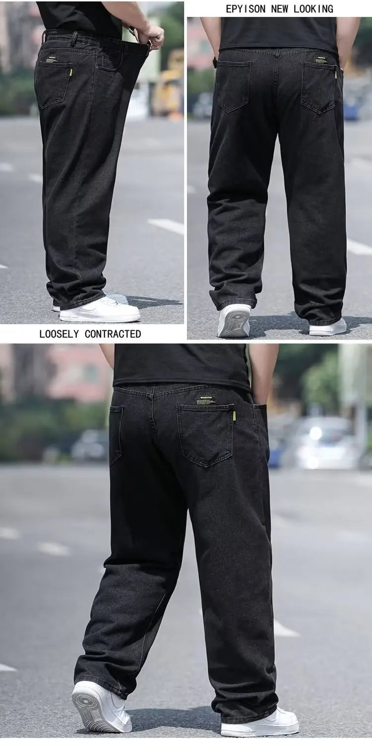 Oversize Jeans for Man Male Jeans Pants Denim Pants Men's Jean Big Size Baggy Y2k Mens Cargo Black New Wide Leg Trousers
