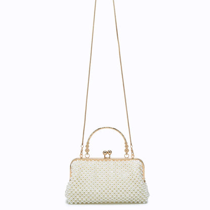 Purses and handbag luxury Designer Clutch purse handmade Pearl decoration Party Wedding Evening bag banquet bag