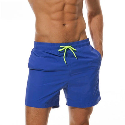 Men's Quick Dry Beach Shorts Summer Breathable Water-Resistant Effect Sports Casual Shorts Male Swimming Surfing Shorts New