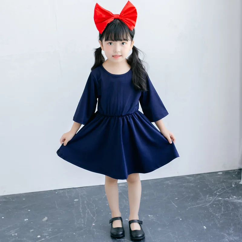 Halloween boy and girl costumes witch costumes Hayao Miyazaki Kiki costumes Halloween party role-playing costumes