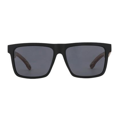 Walnut Wood Sunglasses with Dark Polarized Lenses for Men and Women | UVA/UVB Ray Protection