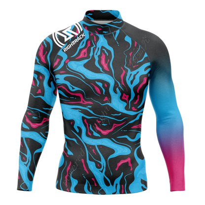 New Summer Men's Rashguard Snorkeling Long Sleeve Surfing Shirts Sunscreen Surf Sweatshirt UV Protection RightTrack Swimwear