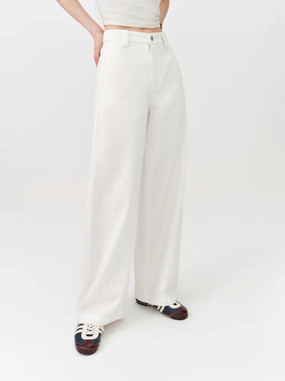 2026 Summer Women's Light Blue Vintage Barrel Leg Jeans, Horseshoe Fit High Waist Loose Trousers for Y2K Retro Street Style