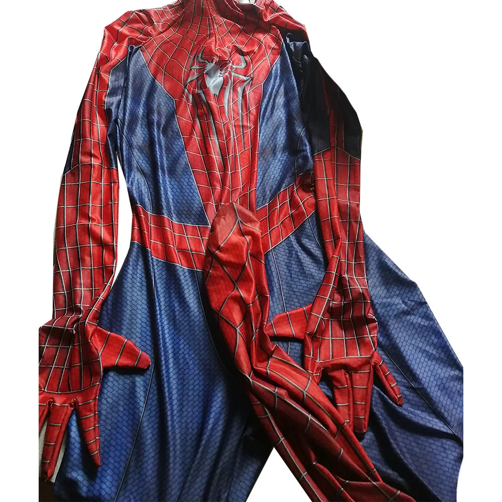 TASM 2 Cosplay Costume The Amazing Superhero Zentai Suit Halloween Bodysuit