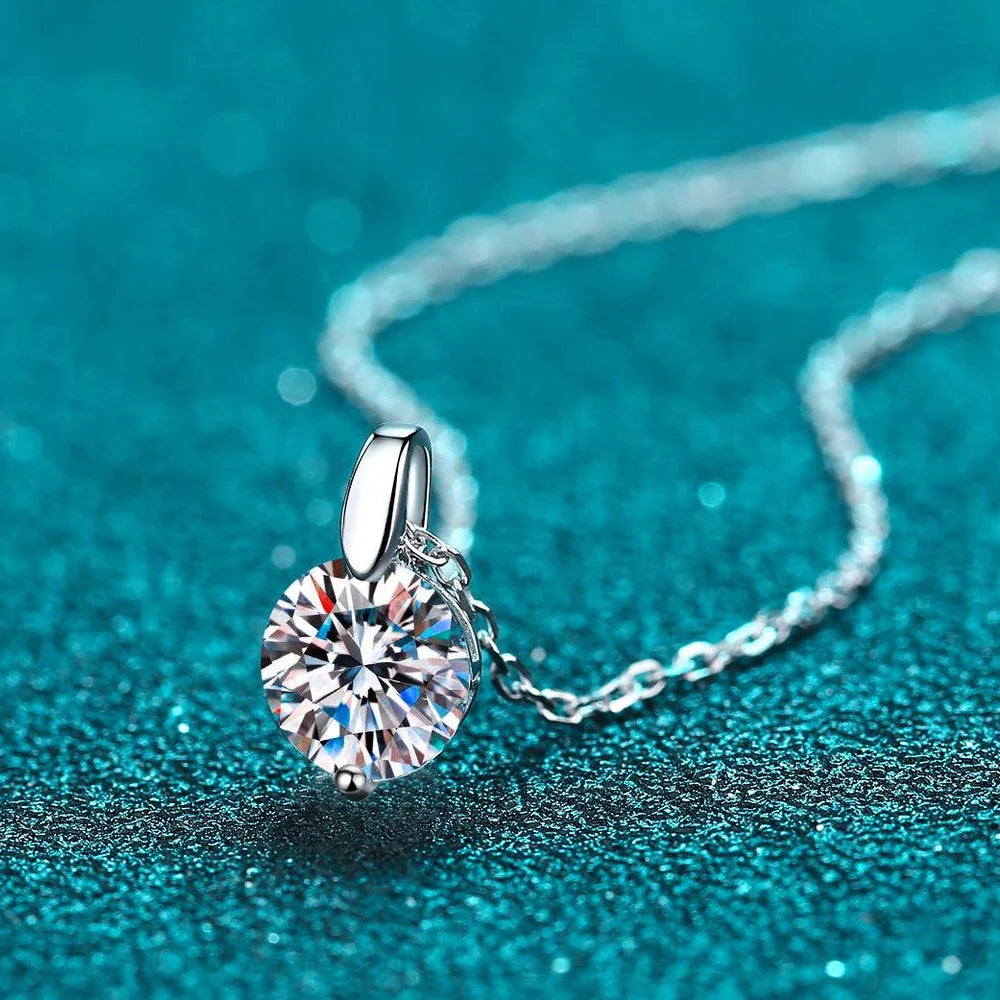 D VVS1 Moissanite Necklace Diamond Pandent 1-3ct GRA Certified s925 Sterling Silver 18k Necklaces for Women Dainty Gift