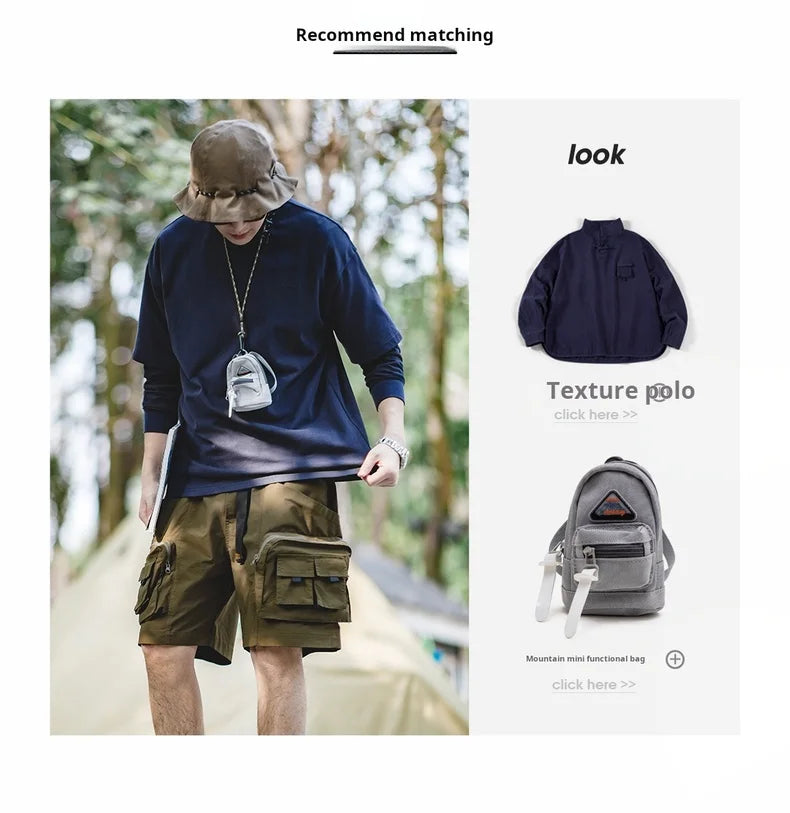 Outdoor Tactical Shorts Men's Summer Lightweight Multi-Pocket Adjustable Waist Cargo Shorts Green Hiking Casual Bottoms
